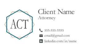 Legal Business Card 1